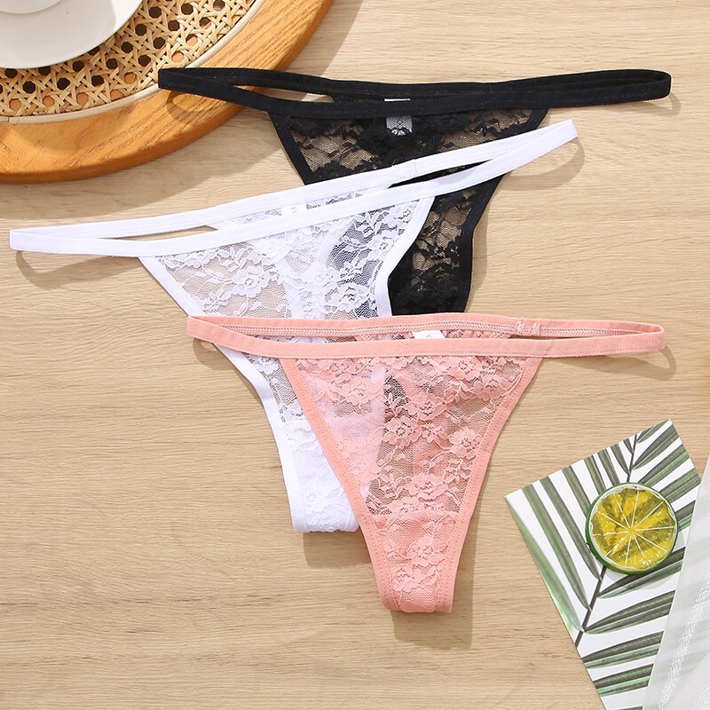 Women Sexy G-String Underwear Lace Panties Lingerie Thong Low Waist Intimates