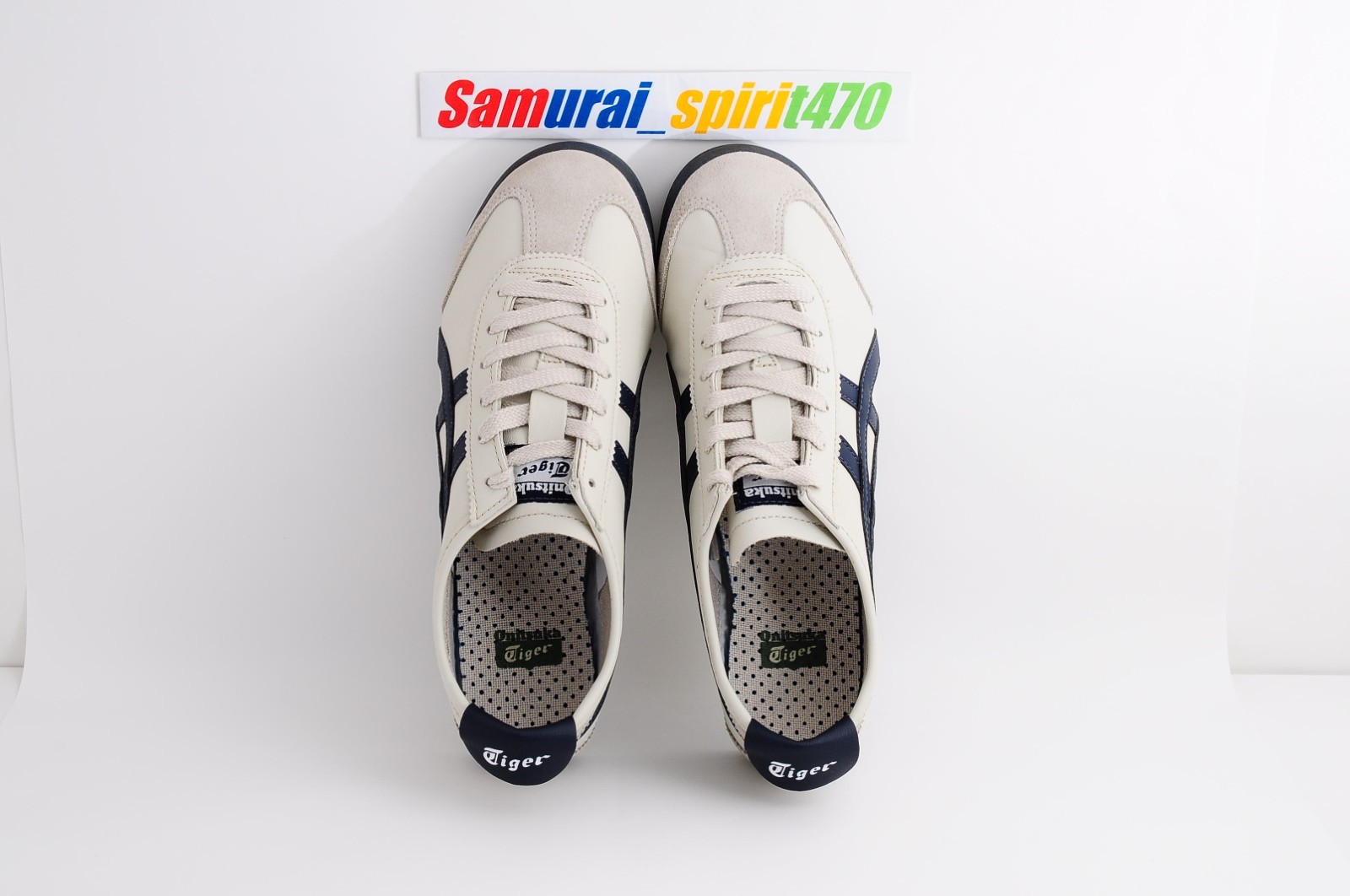 Onitsuka Tiger Genuine MEXICO 66 1183C102 BIRCH /PEACOAT US Buyer No Import duty