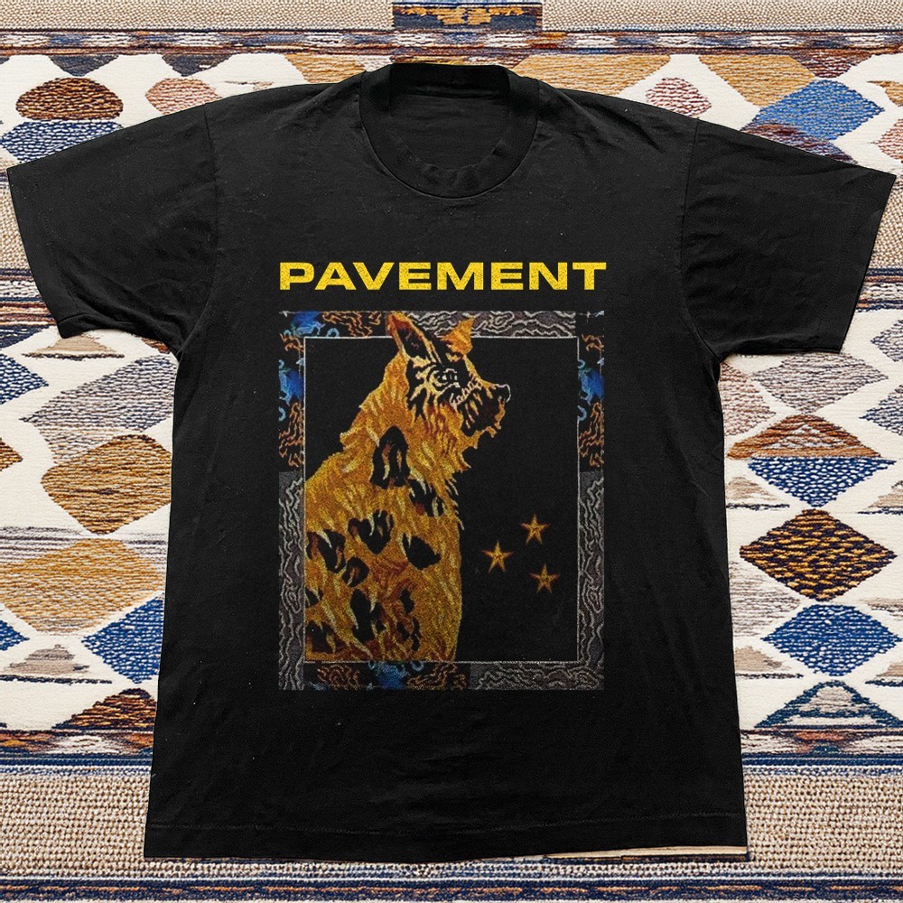 Rare Pavement Band Tour Concert 2022 Unisex Black Cotton T-shirt S-5XL