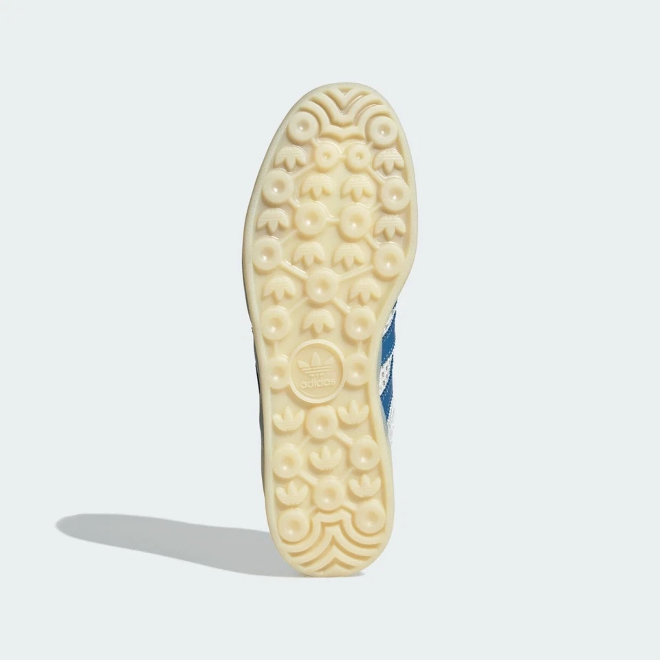 adidas Originals Gazelle Indoor Shoes Off White Focus Blue Sneakers Mens JH5419