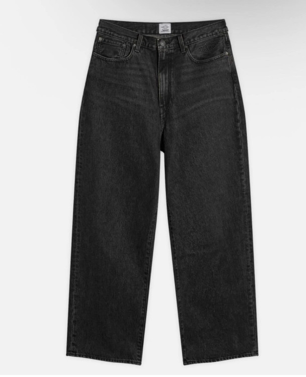 Levi’s x Jordan Baggy Jean Black Denim Jeans Embossed Air Jordan Wings 32 X 32