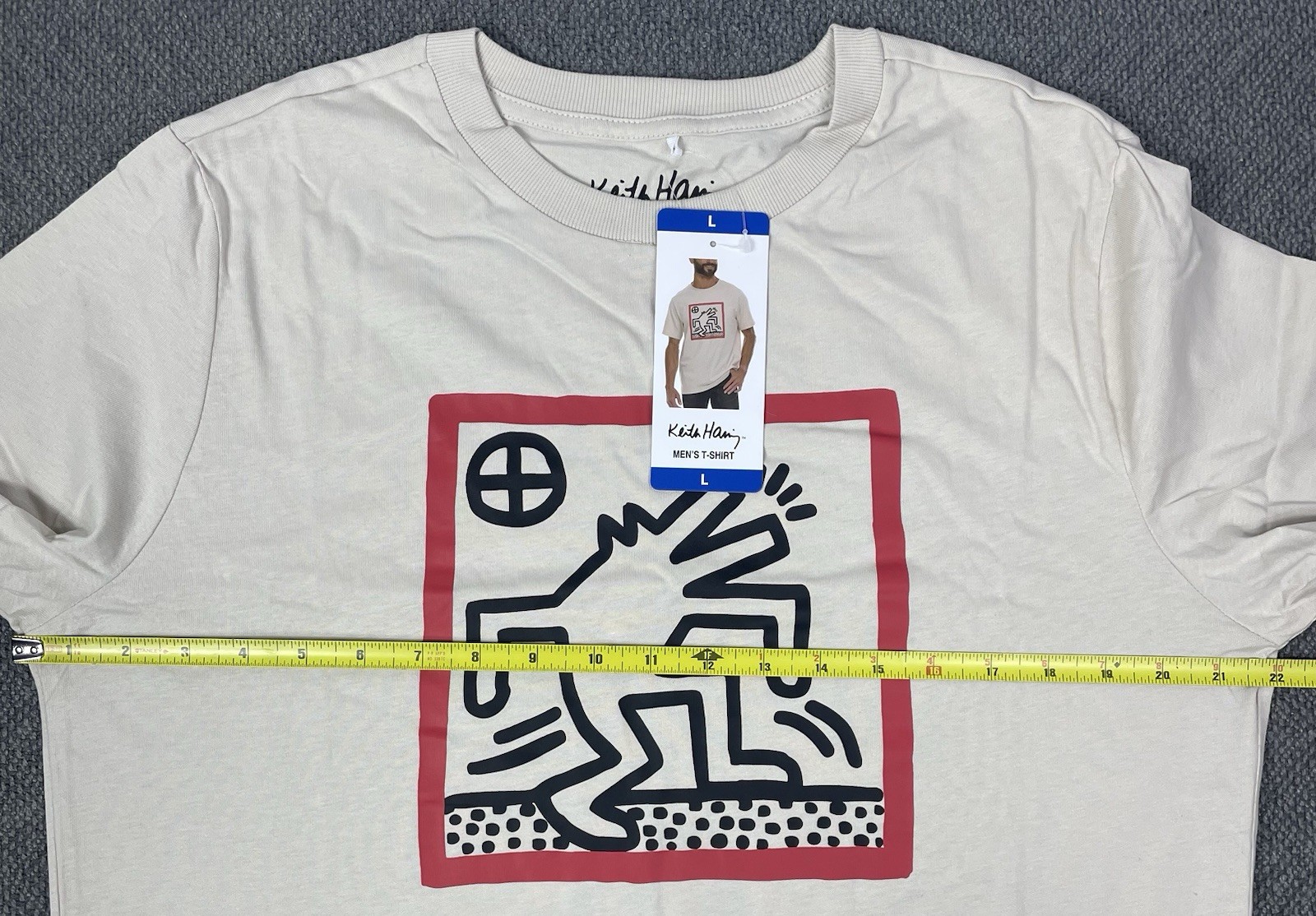 Keith Haring Men’s Graphic Tee Blue/Beige/Black Pick Size S, M, L, XL, XXL NWT