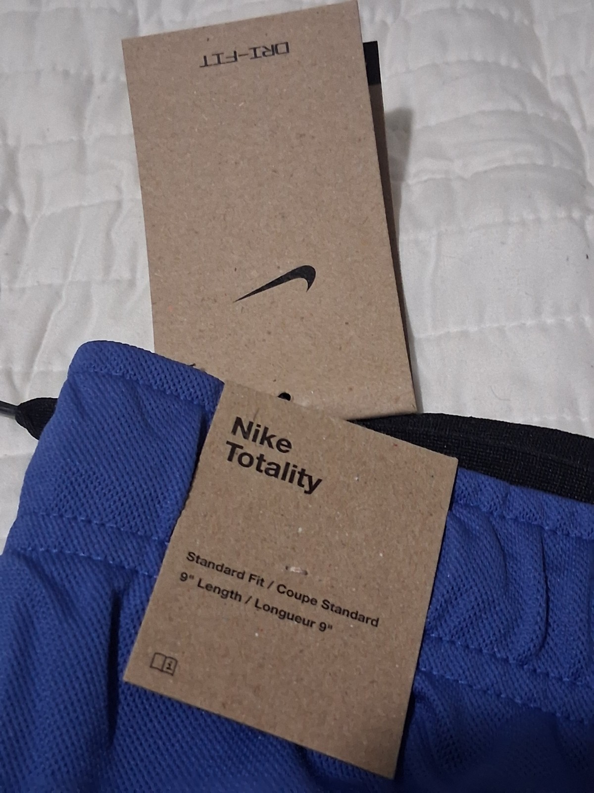 Nike Totality Training 9” Blue Standard Shorts Mens 3XL Tall New