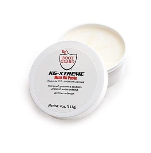 Kg’s Boot Guard Waterproof Mink Oil Leather Protector Conditioner Paste 4 oz
