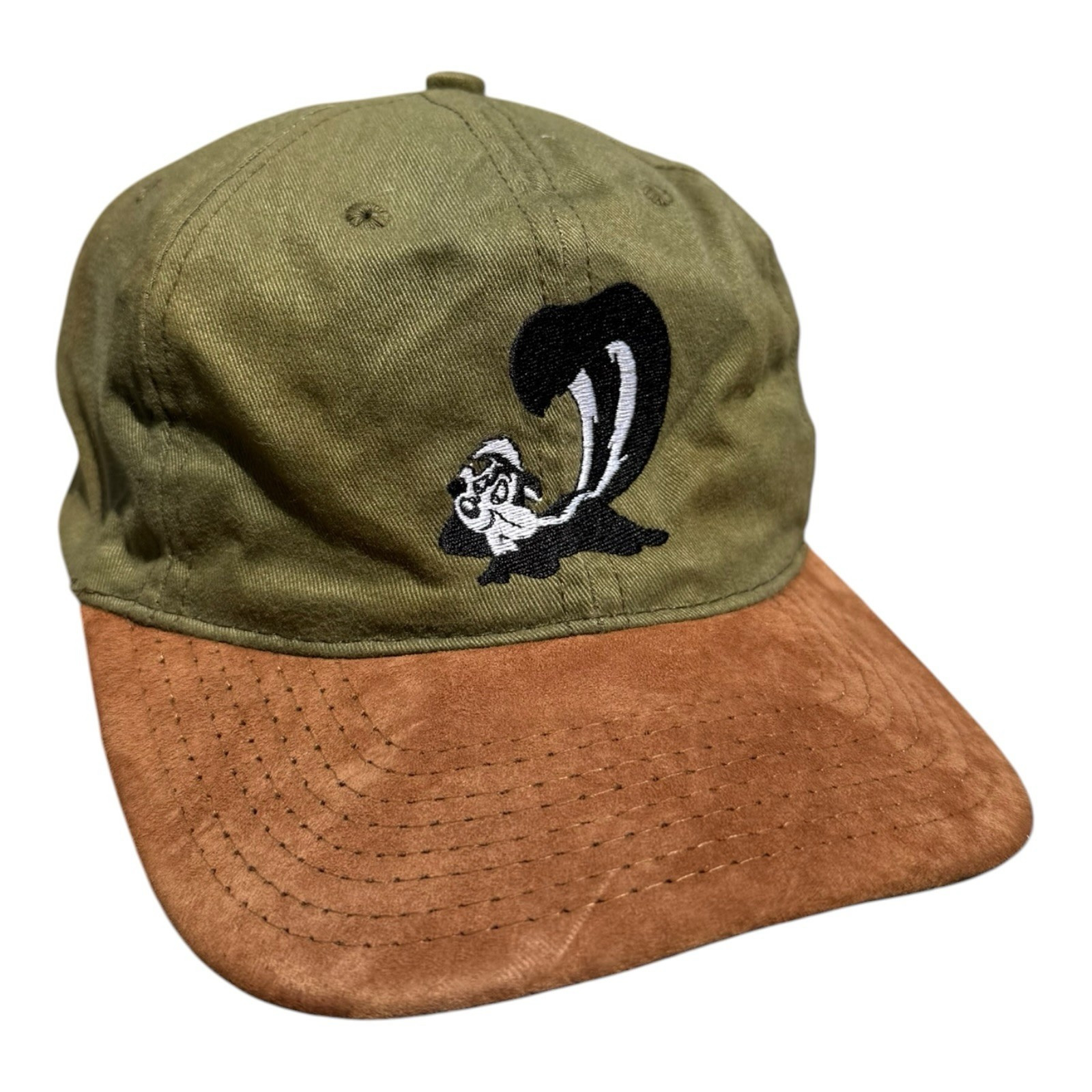 ACME Clothing Co Skunk Baseball Cap Olive Brown Adjustable Cartoon Men’s Hat