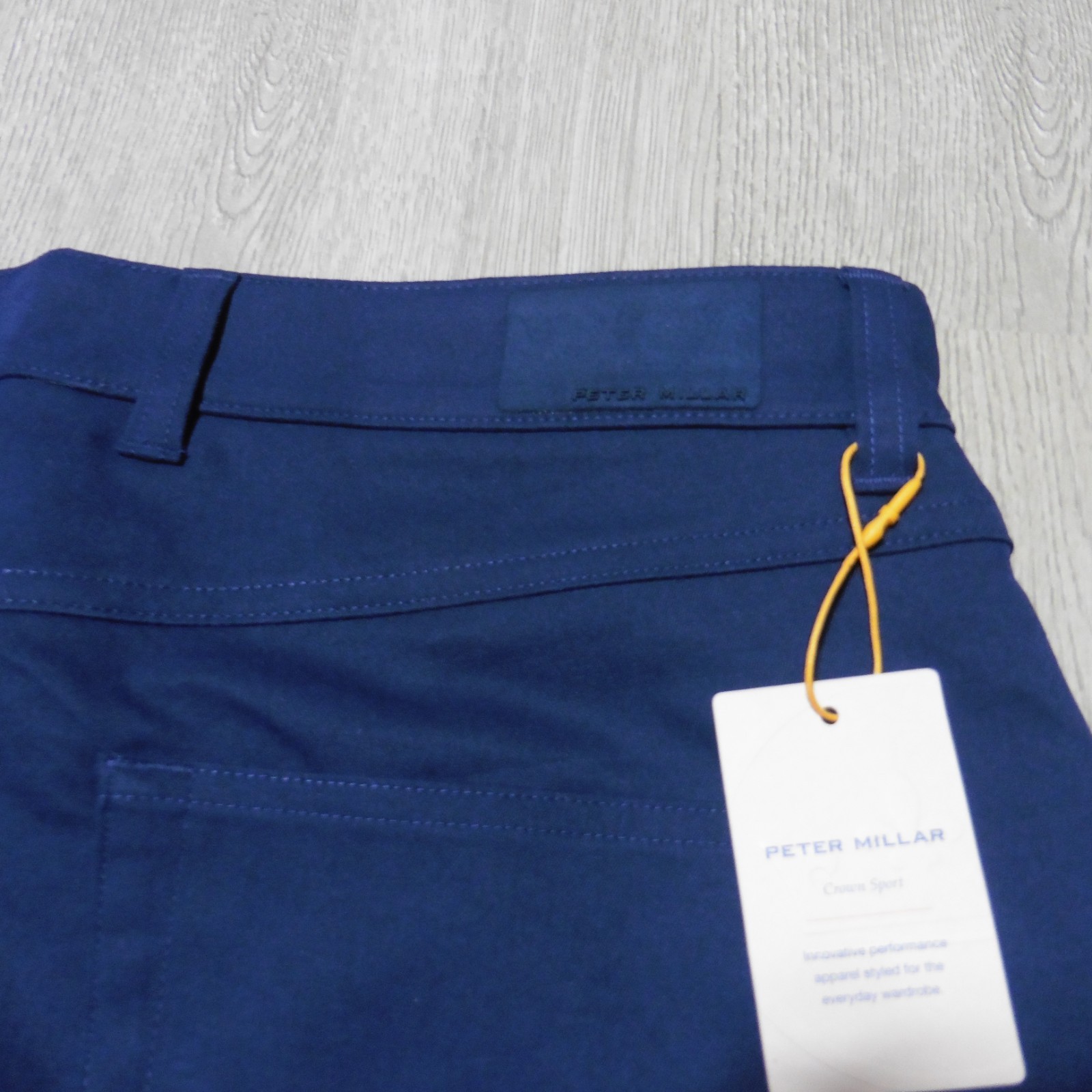 PETER MILLAR Mens 33 X 32 PANTS EB66 NAVY PERFORMANCE GOLF 5-POCKET ME0EB66FB
