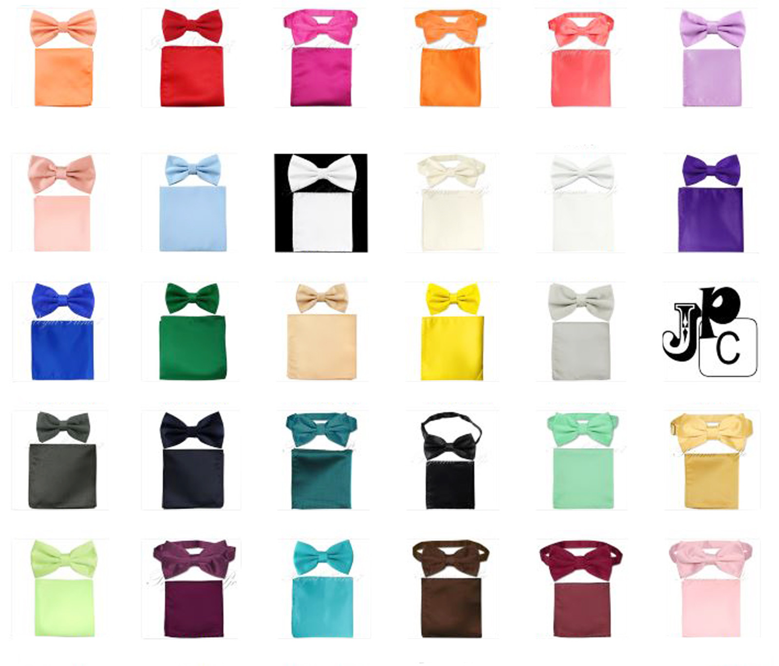 Men’s Butterfly Pre-tied Bow tie and Pocket Square Hankie Set Wedding Party Prom