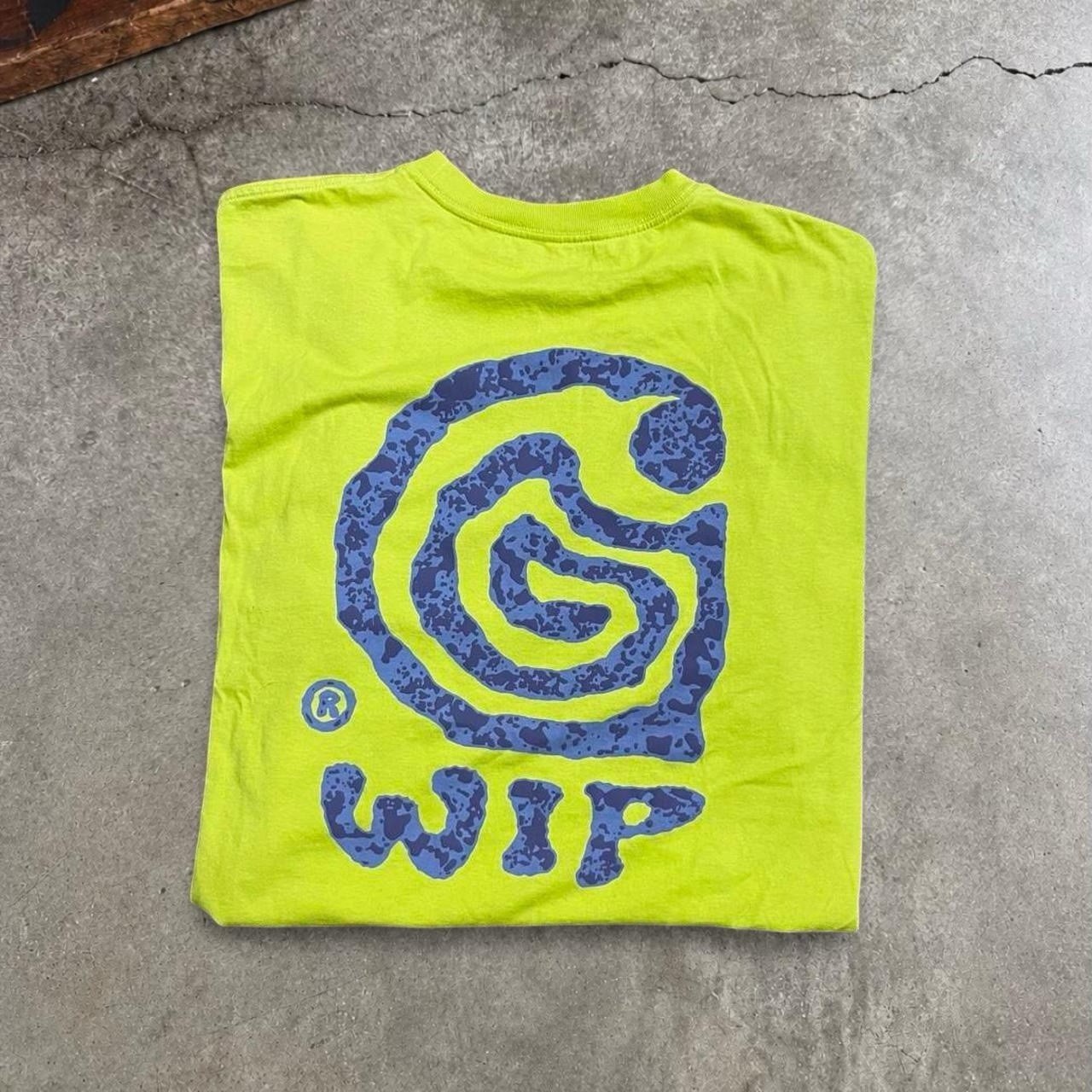 Carhartt WIP G-WIP Spiral Logo Graphic T-Shirt Neon Lime Green XL