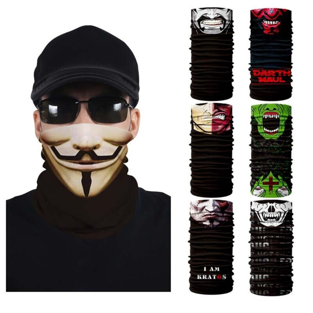 Balaclava Neck Gaiter Bandana Sun Scarf Tube Half Face Mask Skull Cover Headwear