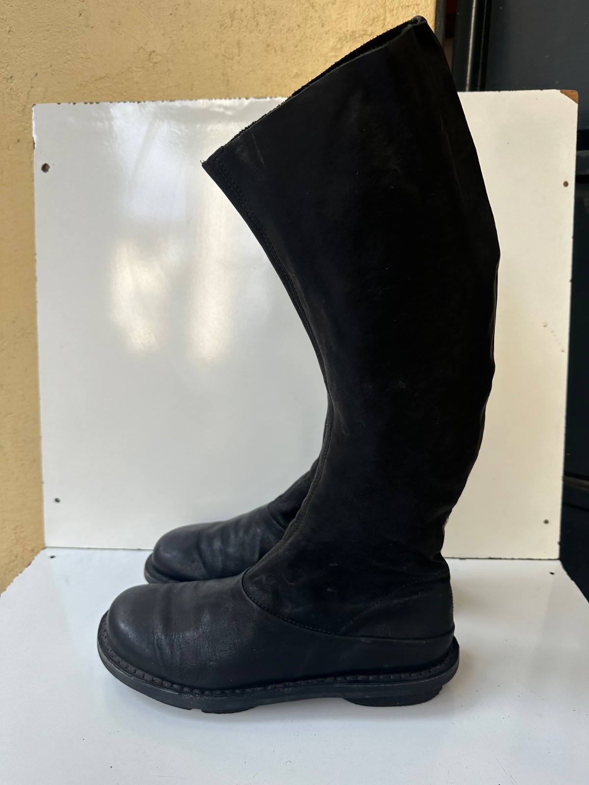 Trippen Black Leather Knee-high Women’s Boots Size 39 / USA 8