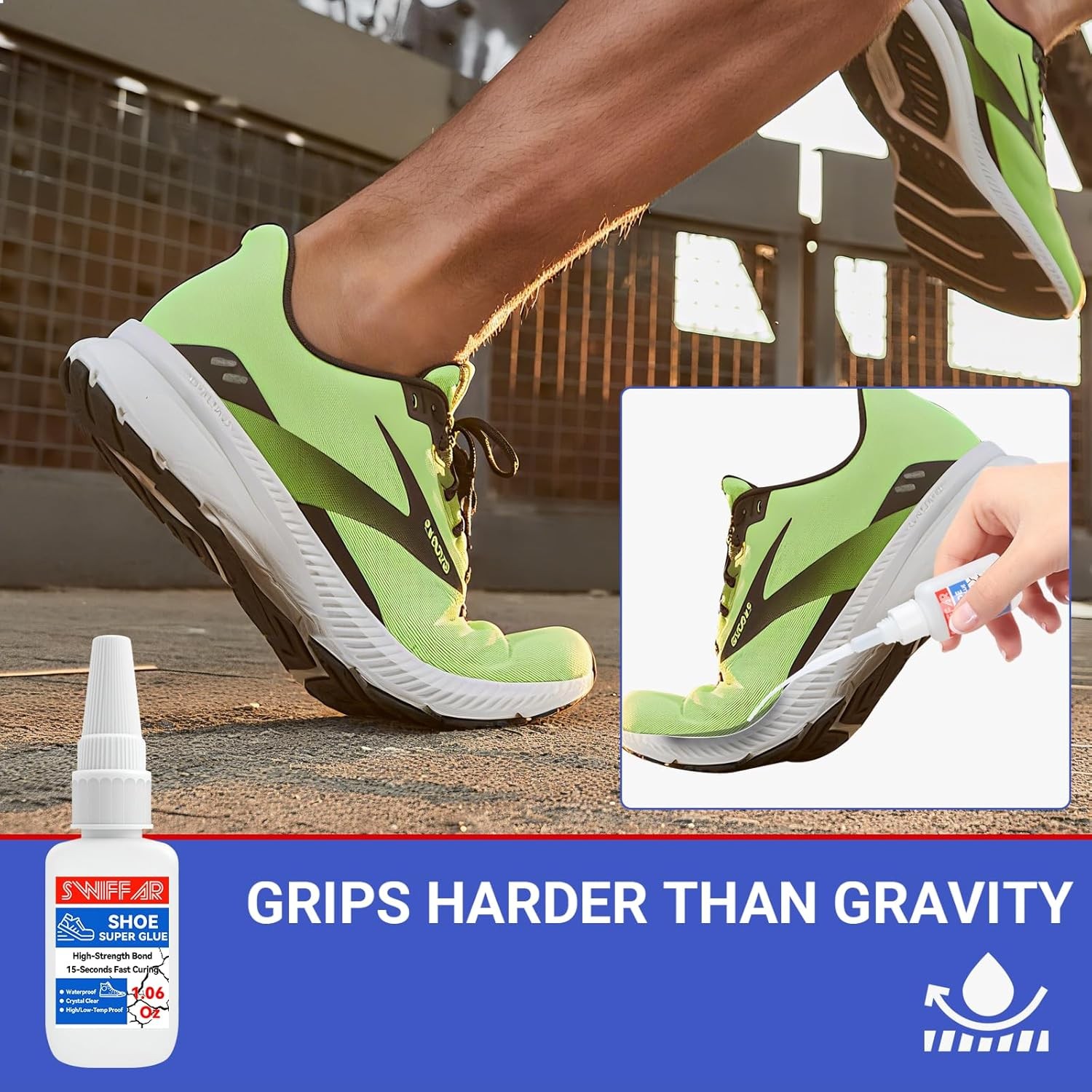 Shoe Glue Heavy Duty Sole Repair Adhesive for Rubber Shoes Super Strong Fix