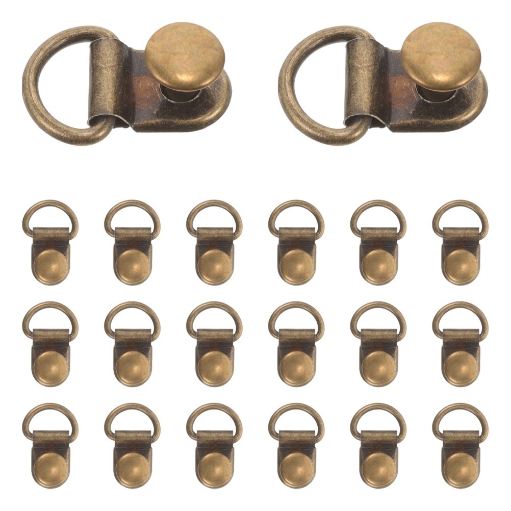 20 Pcs Metal Shoelace Hooks Boot Eyelet Repair Kit Alloy with Lock Accessories