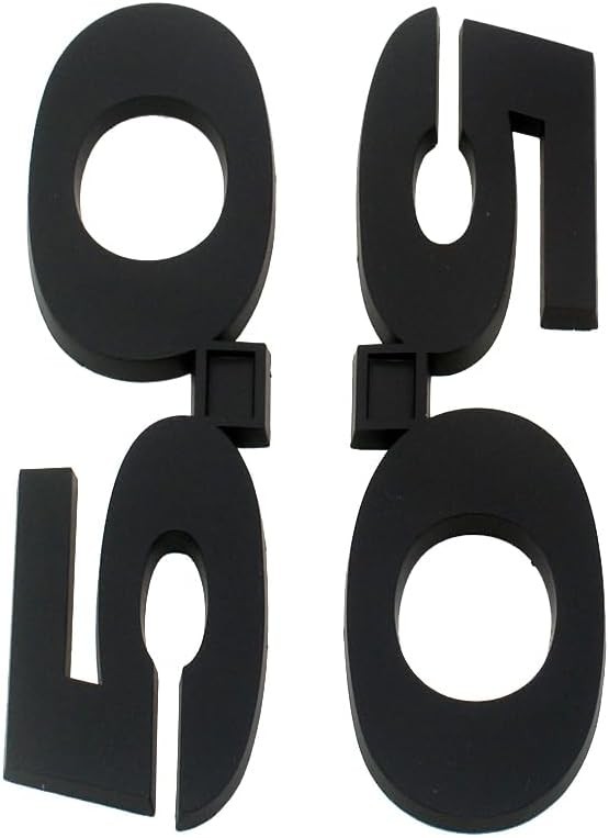 2Pc 2011-2014 5.0 Liter Emblem Driver & Passenger Side Badg Color: Matte Black