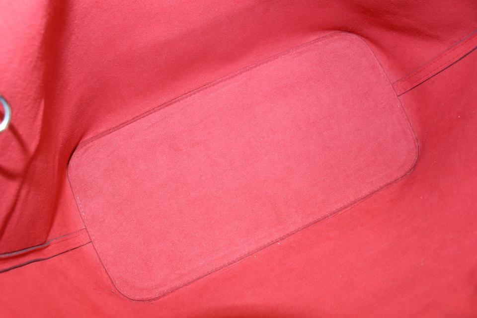 Louis Vuitton Red Epi Leather Neverfull MM Tote Bag 121lv49