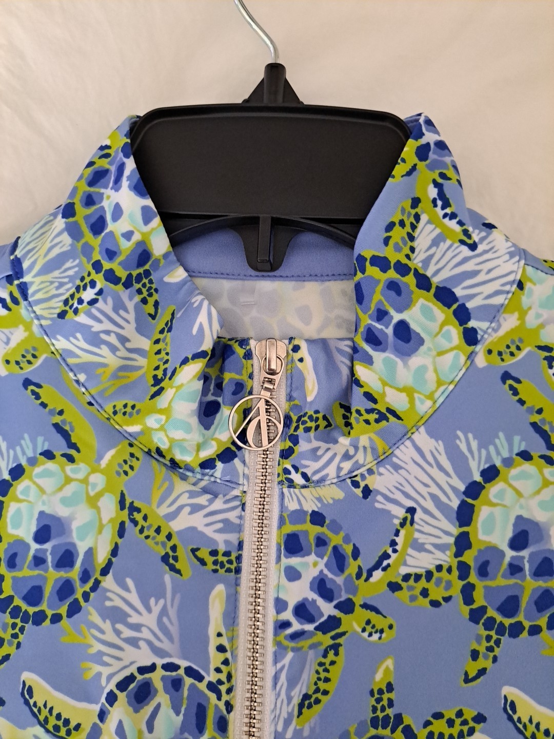 Ana Claire Lexi Dress Turtles XL Blue Green Excellent Condition Returns Accepted