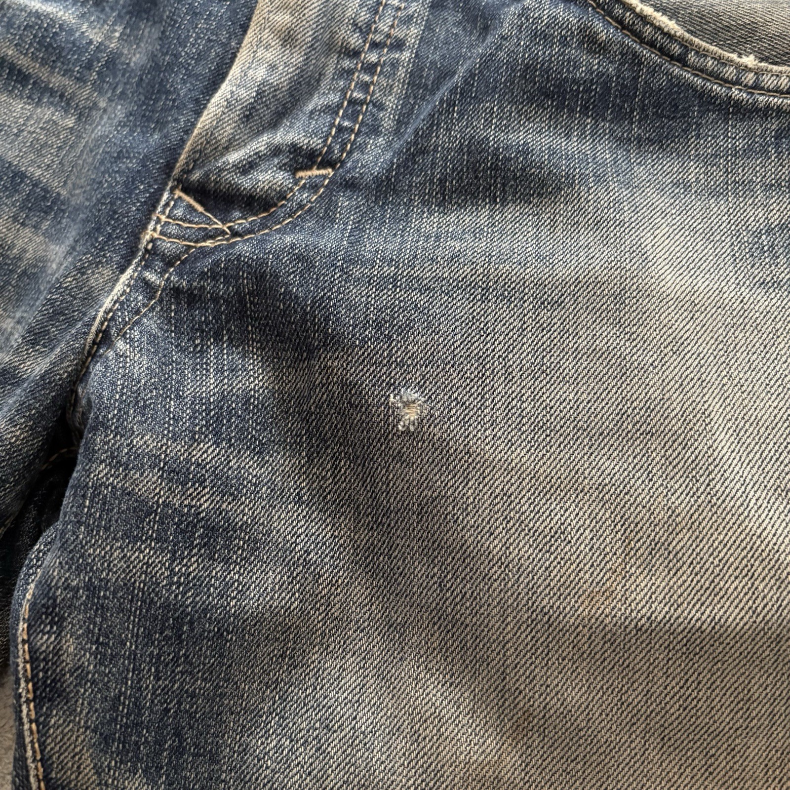 EDWIN 413XV Distressed Denim Jeans Men’s Size 29 Made in Japan Vintage Fade