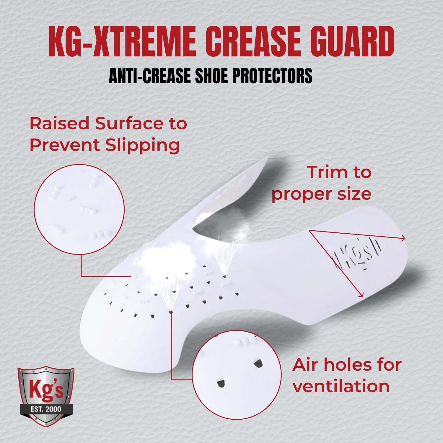 Kg’s Crease Guards – Anti Crease Shoe Protector, Heavy Duty Shield Inserts fo…