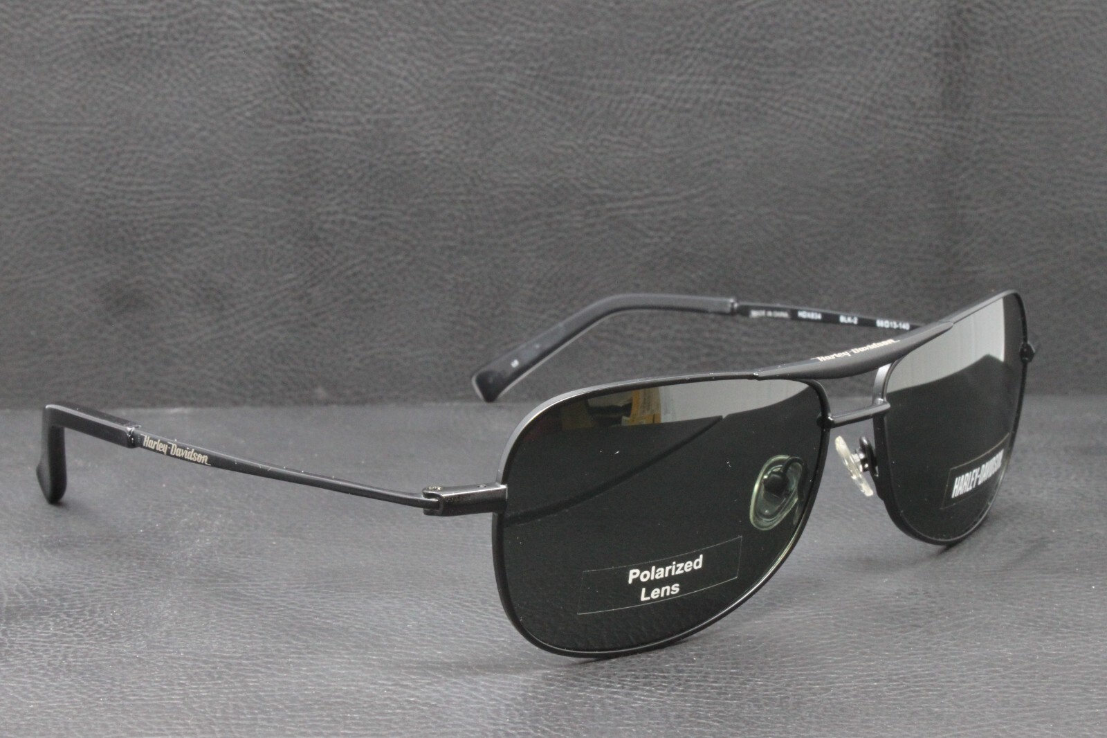 Harley Davidson sunglasses Men’s Metal Aviator Polarized Black 58mm HDX834 BLK