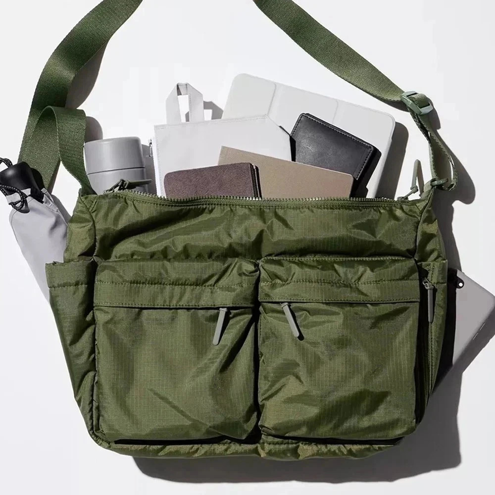 UNIQLO Casual Multi-pocket Messenger Bag Men Women Shoulder Bag Travel Sport Bag