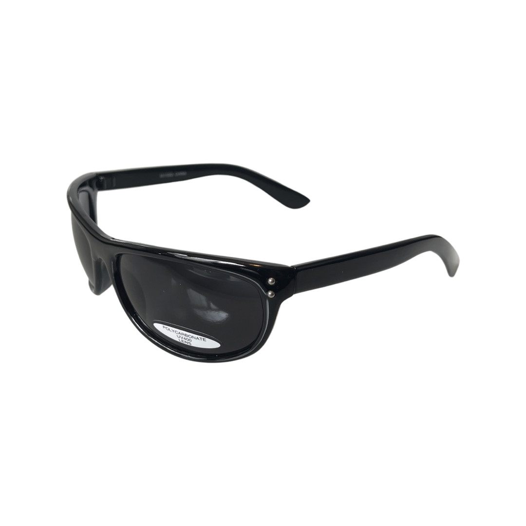 MIB Men In Black Frame Celebrity Movie Wrap Sunglasses Super Dark Smoke Lenses