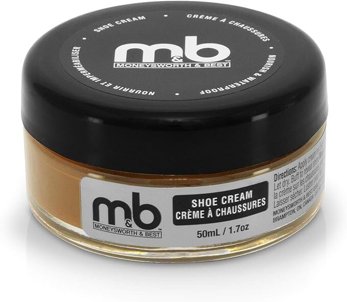 Moneysworth Best Boot & Shoe Cream Polish 50ml 1.7oz with/ without dauber brush