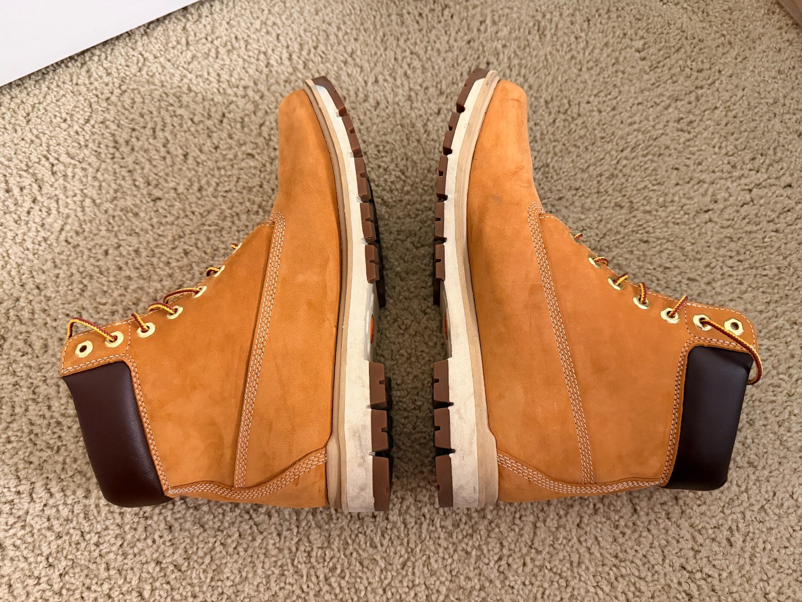 Timberland Premium Waterproof Boots for Men – Wheat – Size 10.5 – Used No Box