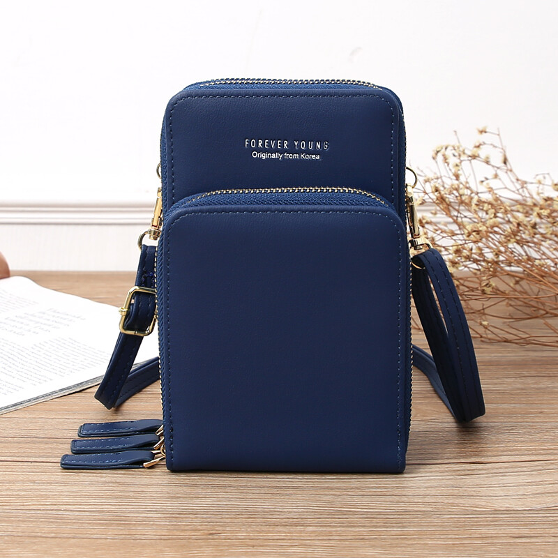 Touch Screen Cell Phone Purse Crossbody Women Leather Wallet Pouch Shoulder Bag