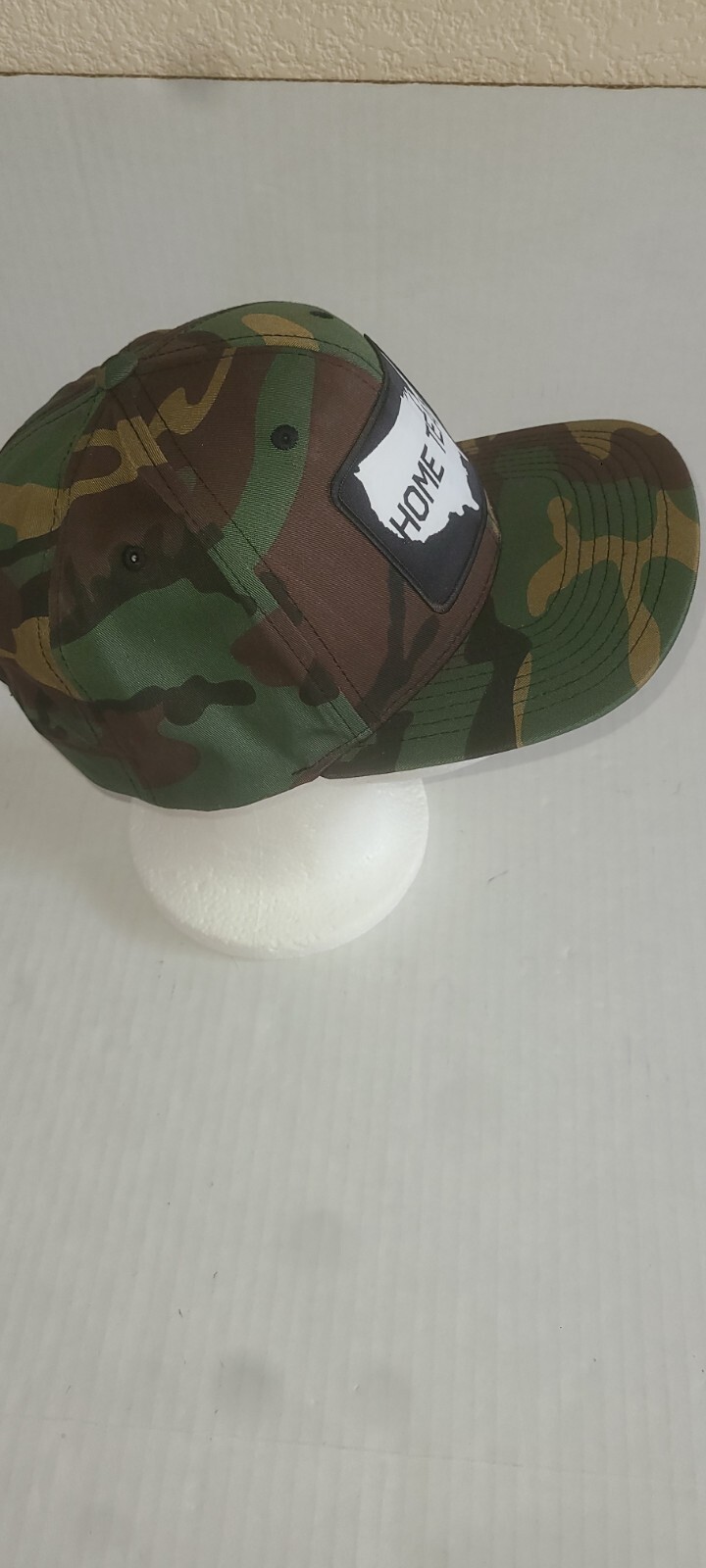Home Team Trucker Hat Cap Camo w USA Outline Adj Snapback Nwot