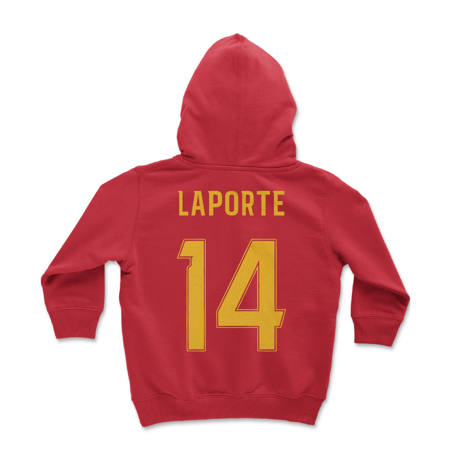 Spain Soccer Pride Laporte 14 Two-Sided Tribute Toddler Hooded Sweatshirt