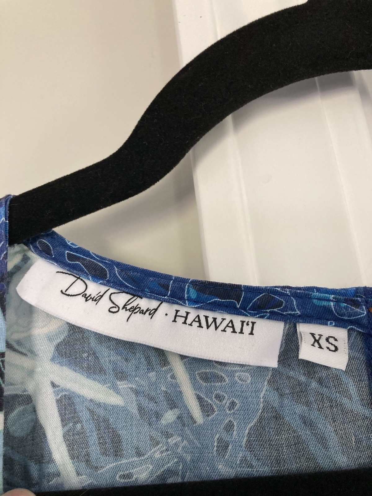 David Shepard Hawaii Dress Ocean Fish Design Tie Waist Size Small Resort Cruise