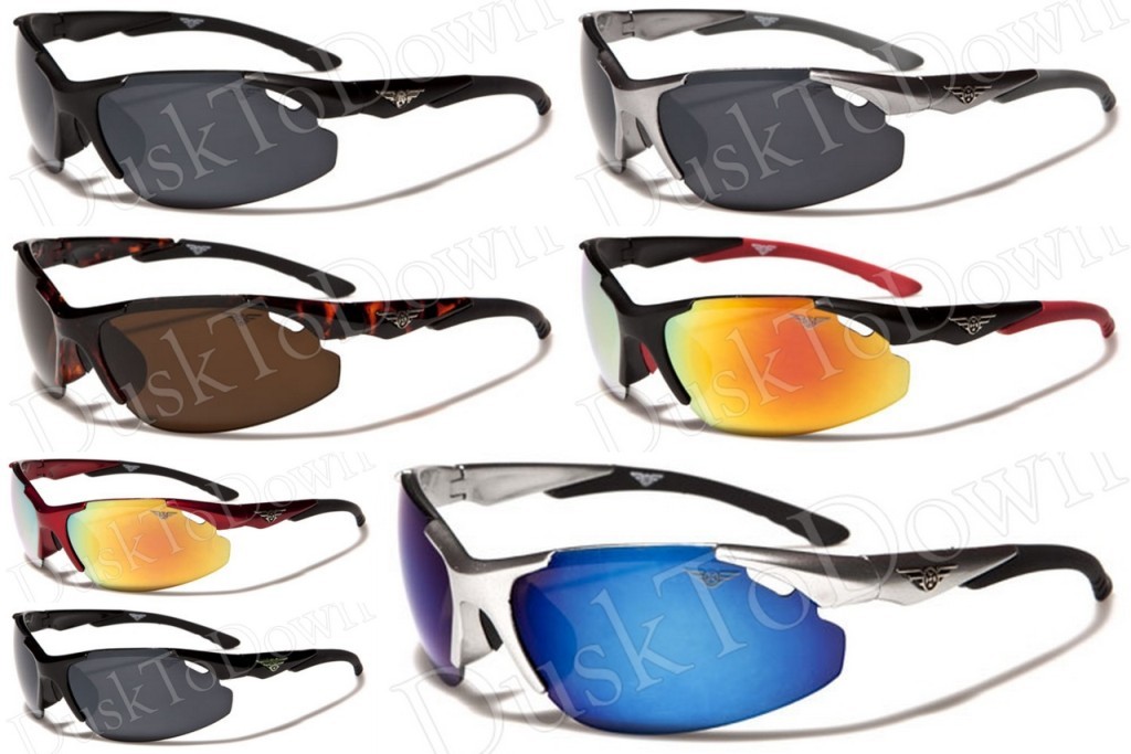 New Sports Oxigen Half Frame Wraps Around 100% UV400 Sports Sunglasses 7472