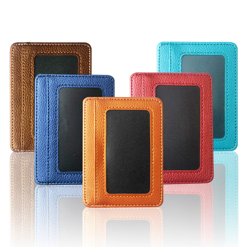 Slim Minimalist Front Pocket Wallet,RFID Blocking Credit Card Holder ID Window