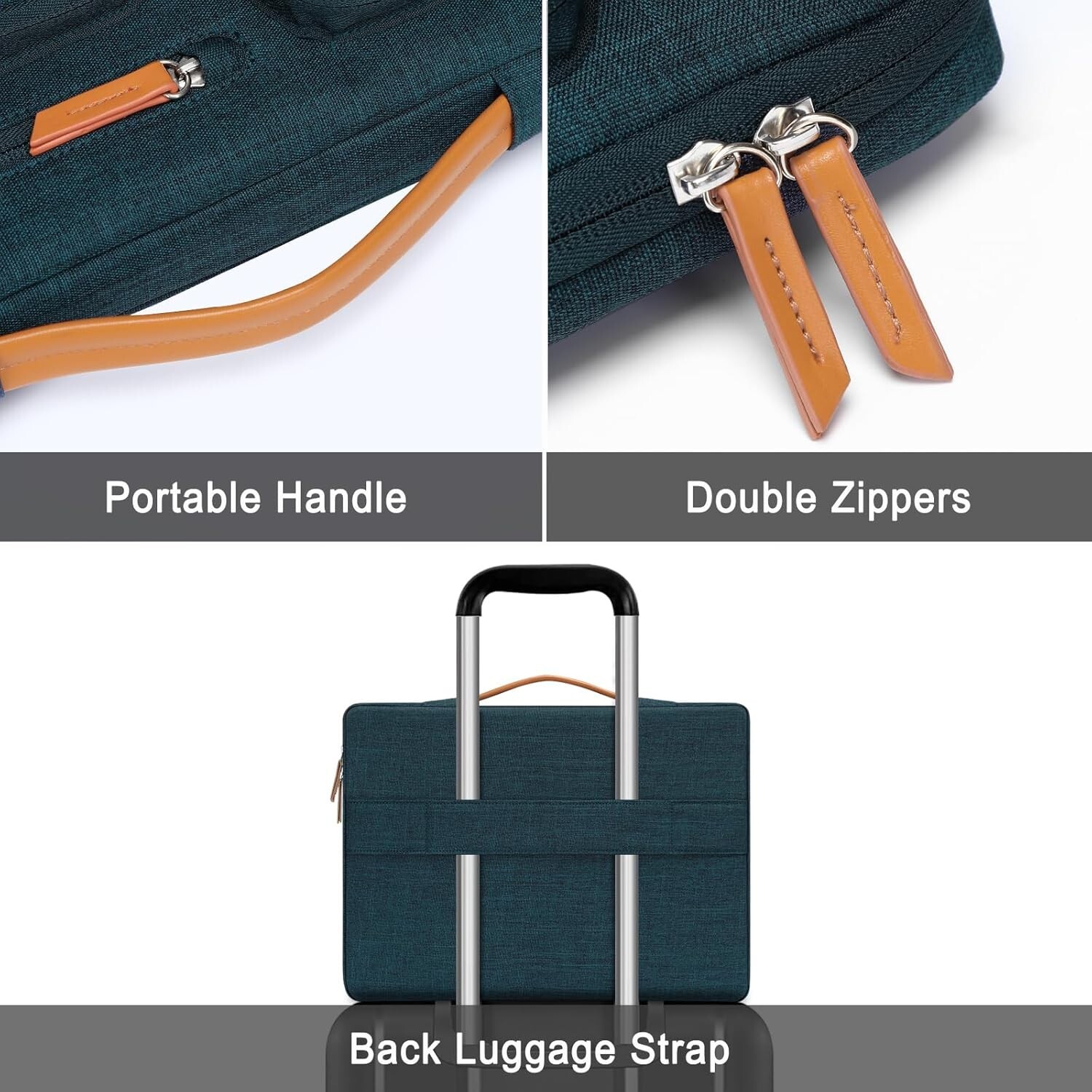 Laptop Briefcase Bag for MacBook Air Pro 13 13.3 14 15 16 17.3 inch Sleeve Case