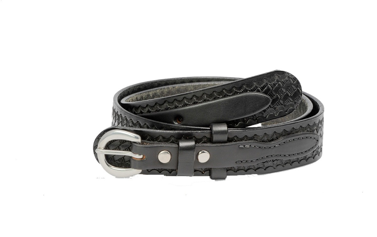 AMISH HAND MADE 1 3/4″ POLICE RANGER/WORK BELT -BLK / BRN SMOOTH OR BASKET WEAVE