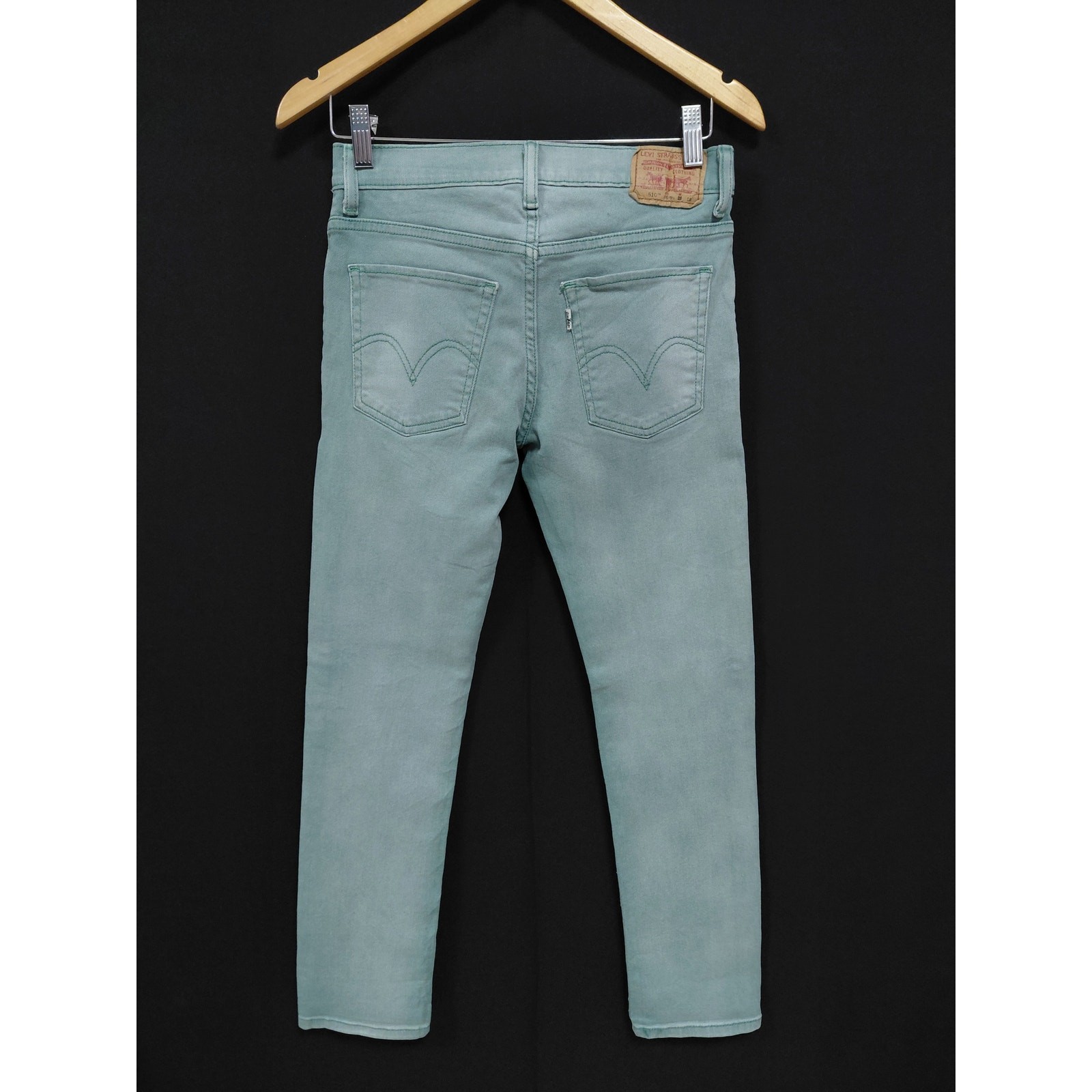Levi’s 510 Super Skinny Jeans Green Mid (10-12 in) Denim Men Size 28×28