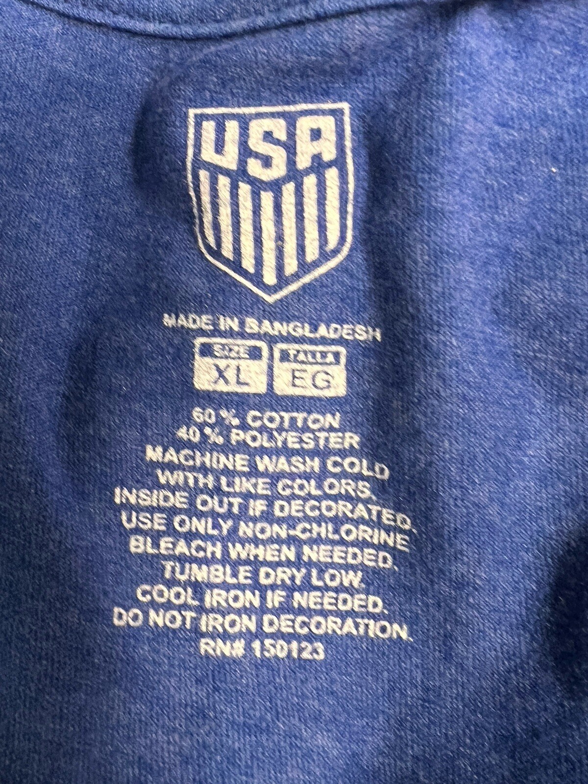 Team USA One Nation One Team T-Shirt Blue Sizes SOCCER SHIRT NEW WITH TAGS