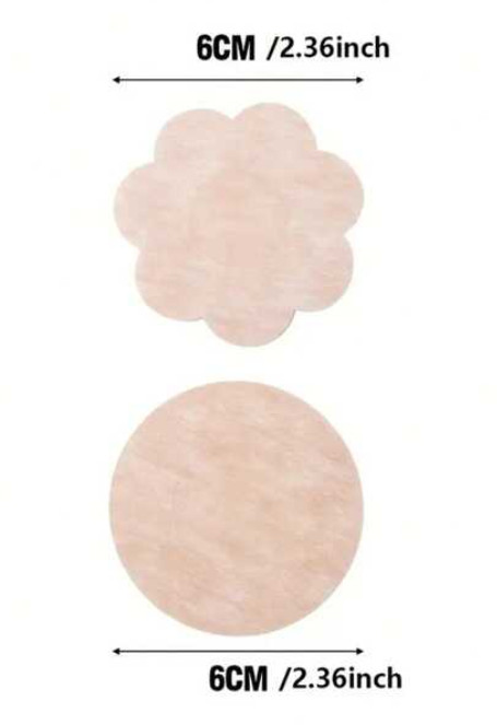 10pcs Bra Pastie Pads – Invisible Petal Nipple Covers for Women’s Bust