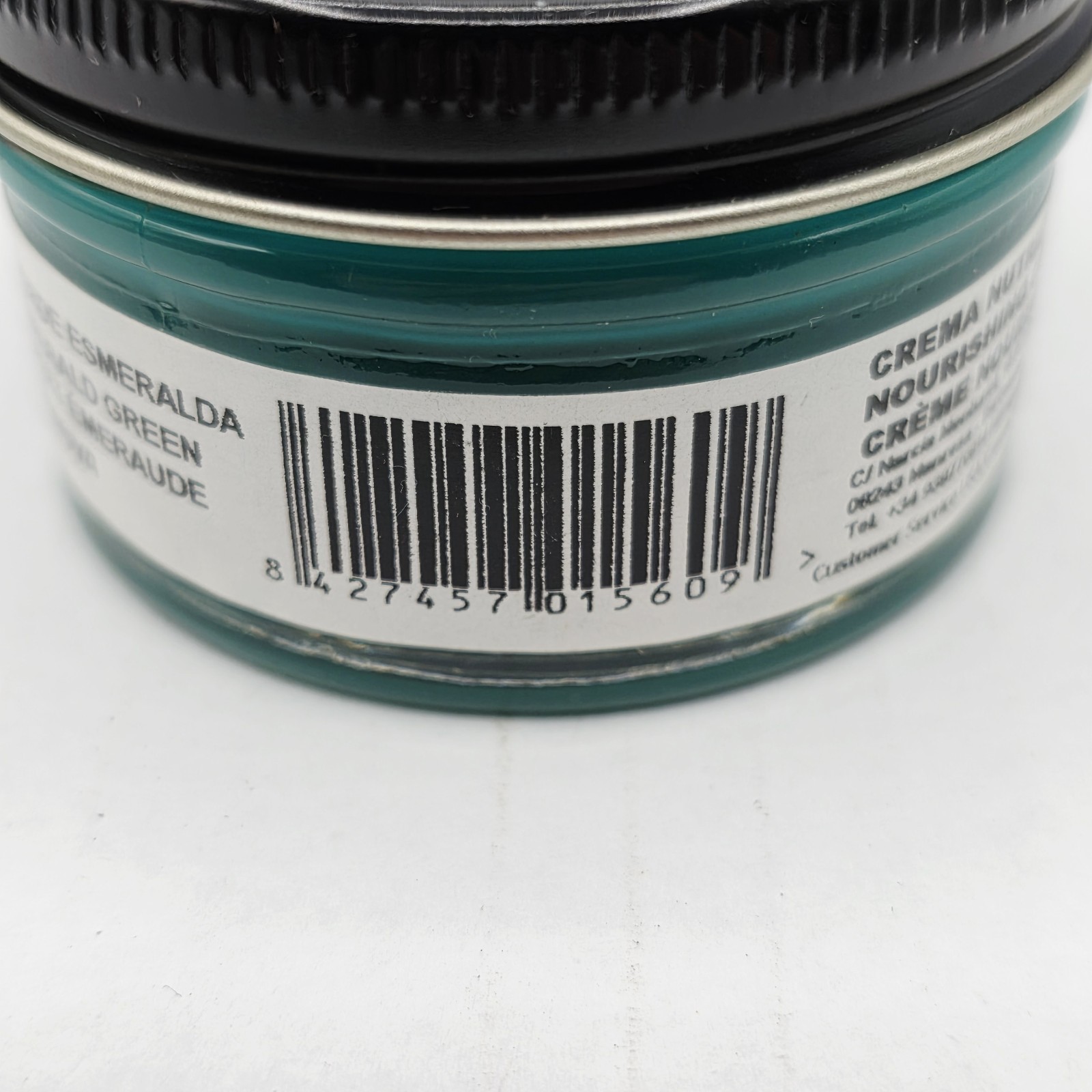 Tarrago Shoe Polish # 127 Emerald Green Cream Leather Protector 1.76 oz. 50ml