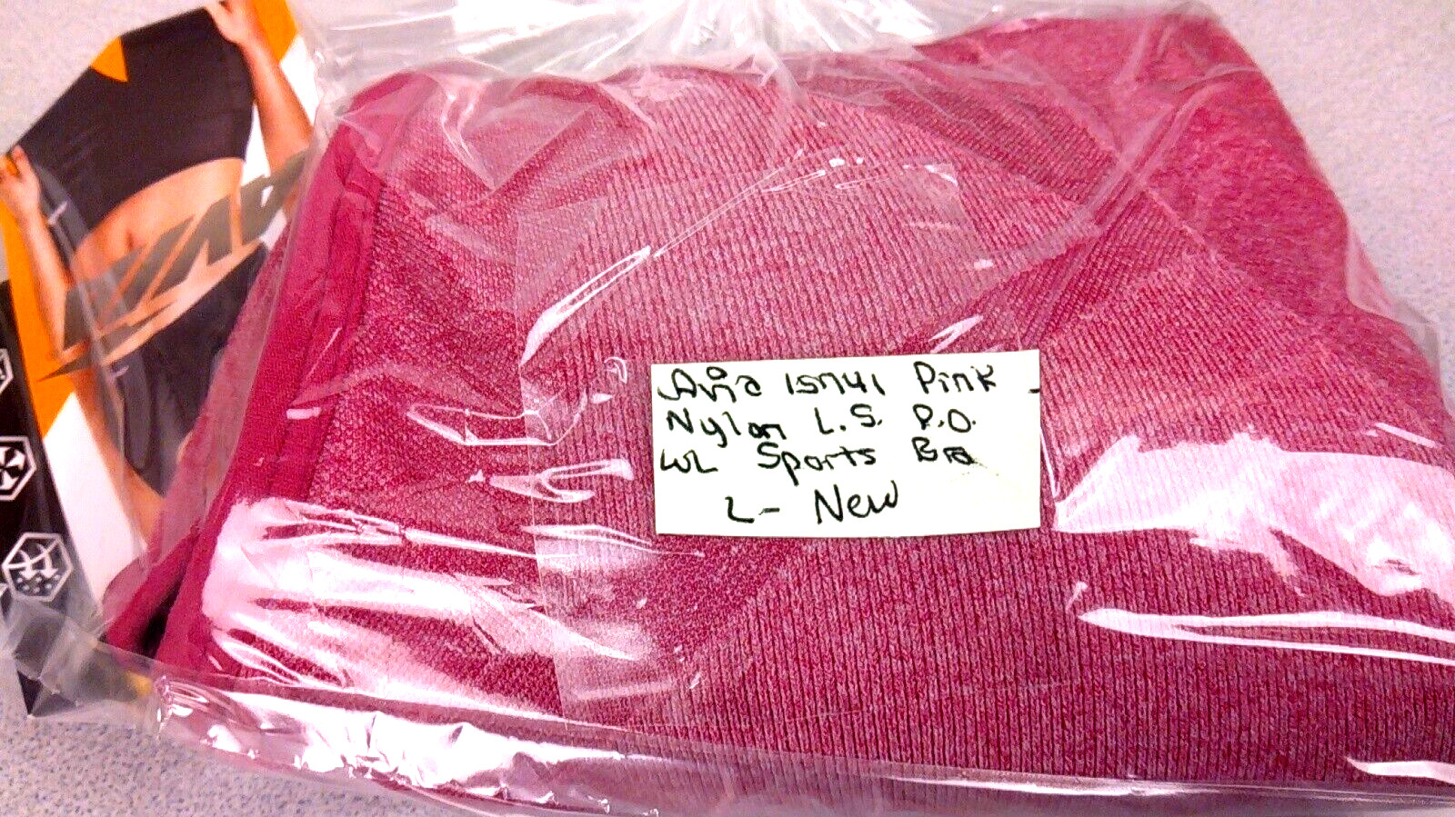 Avia RN 15741 Pink Nylon Low Support Pullover Sports Bra Size L – New (50)