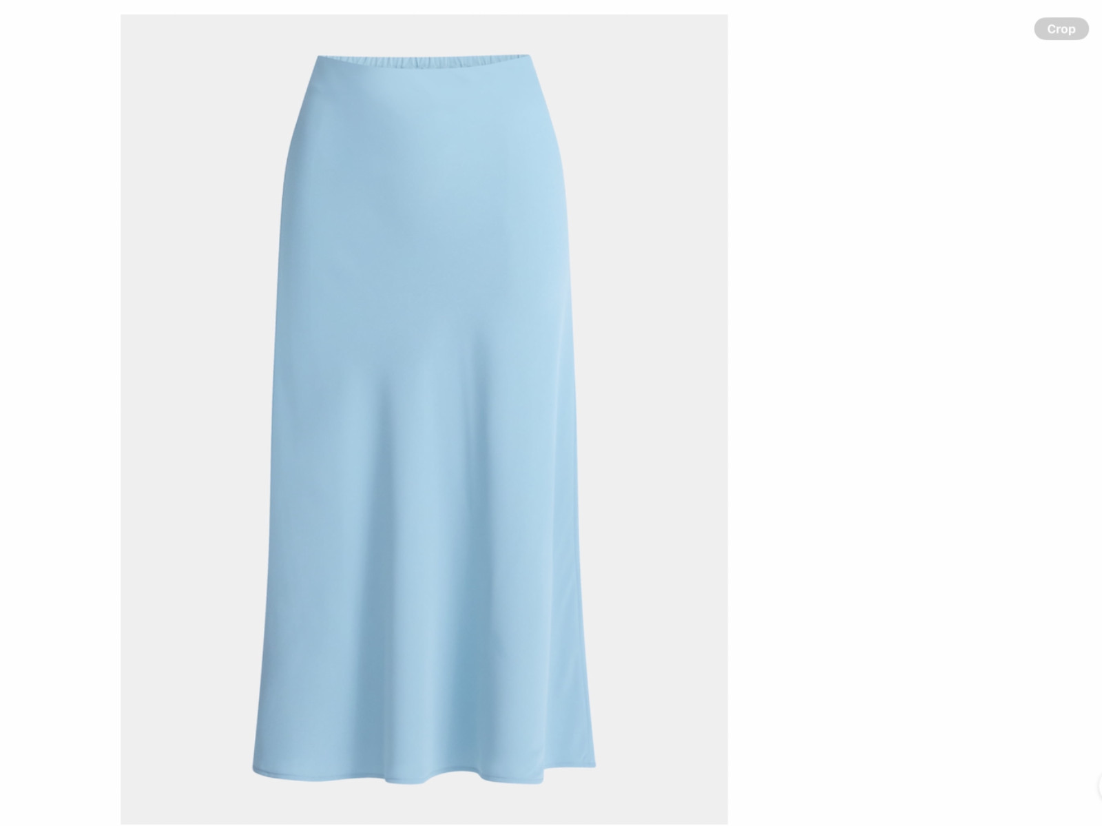 NWT Time and Tru Women’s Midi Pull On Blue Slip Skirt Size S M L XL XXL XXXL