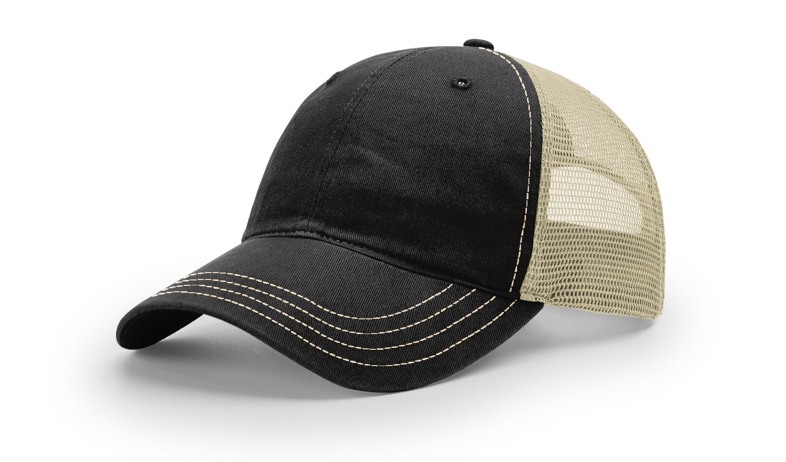 Richardson 111 Garment Washed Trucker Hat Unstructured Mesh Back Relaxed OSFM