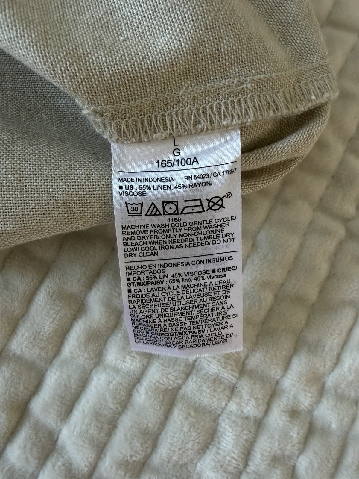 Old Navy Linen Blend Square Neck Tank Top Natural Beige Large