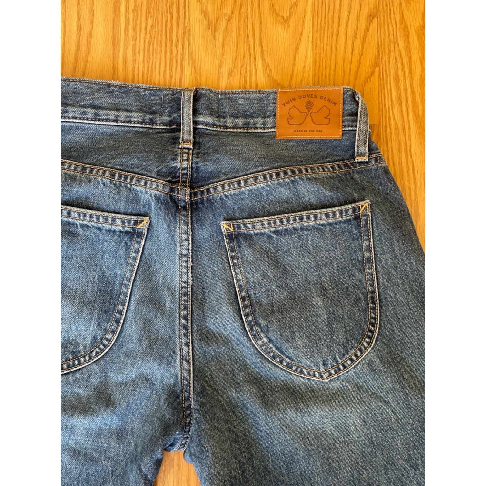 Twin Doves Denim by Emerson Fry The Barrel Jean in Dark Nova size 24