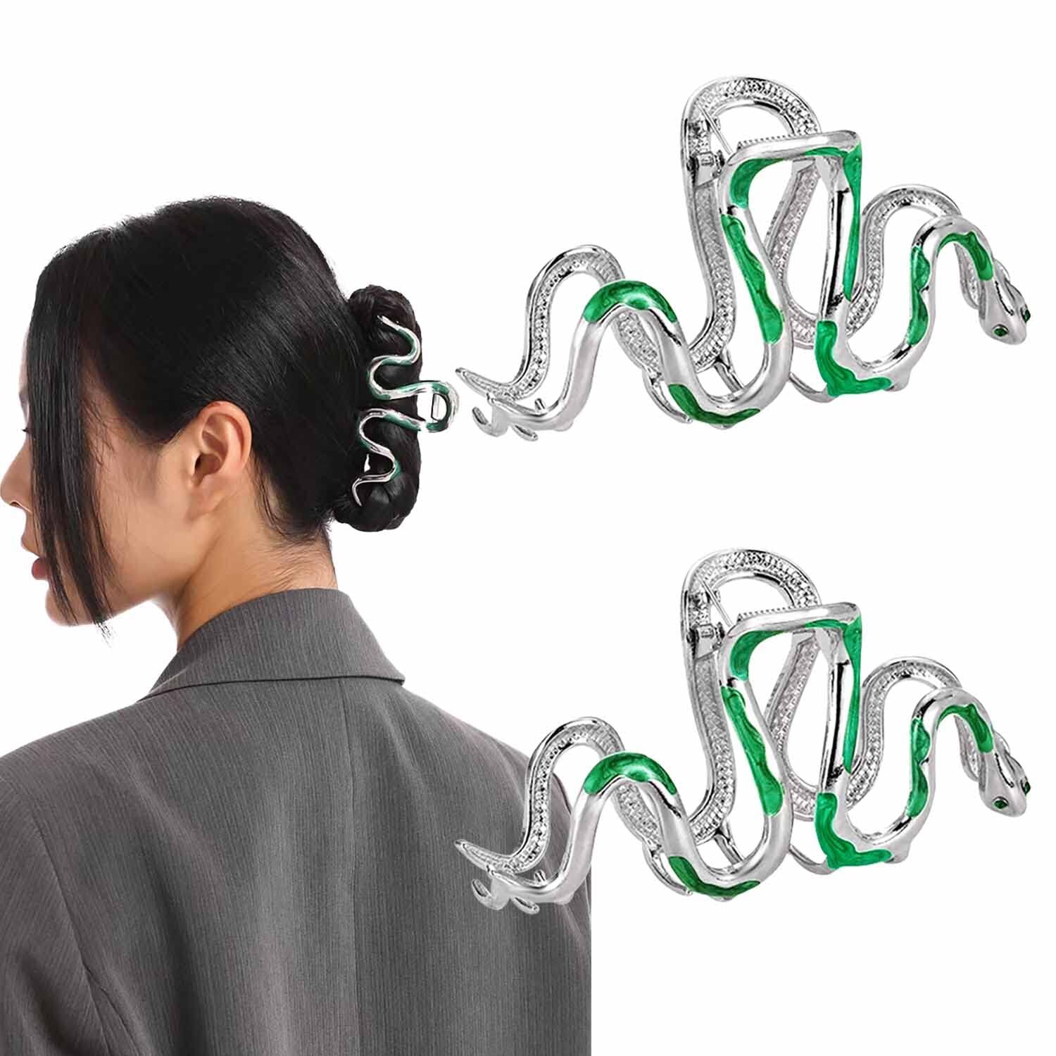 Snake Design Big Hair Claws Clips Halloween Gothic Women Hair Accessories Gift