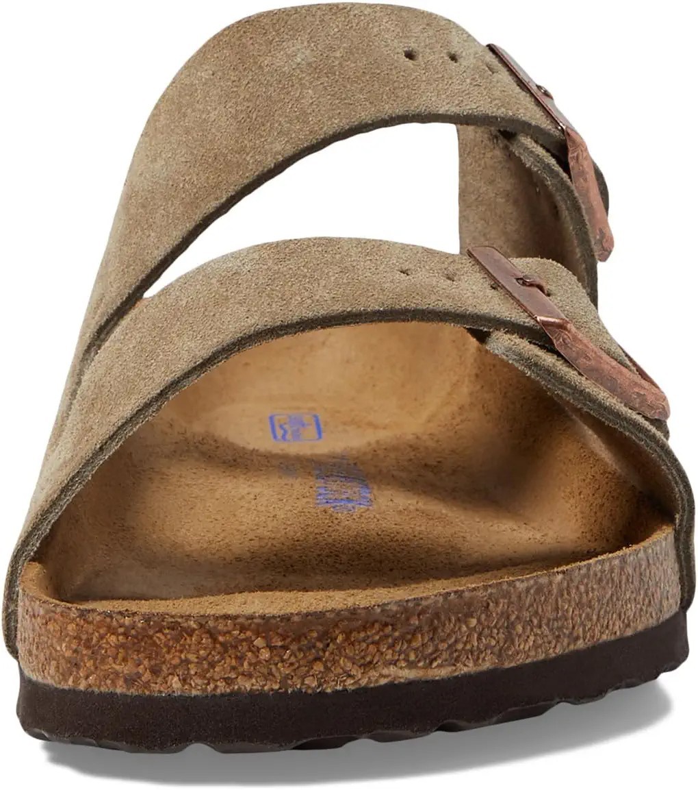 Birkenstock Arizona Taupe Suede Leather Soft Footbed Sandals Unisex EU 37-45