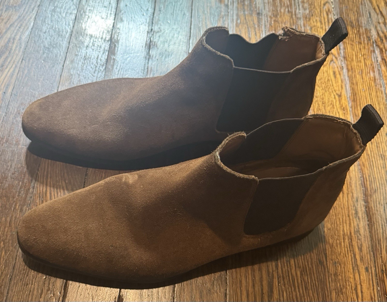 Brown Chestnut Suede Chelsea Boots | Men’s 11