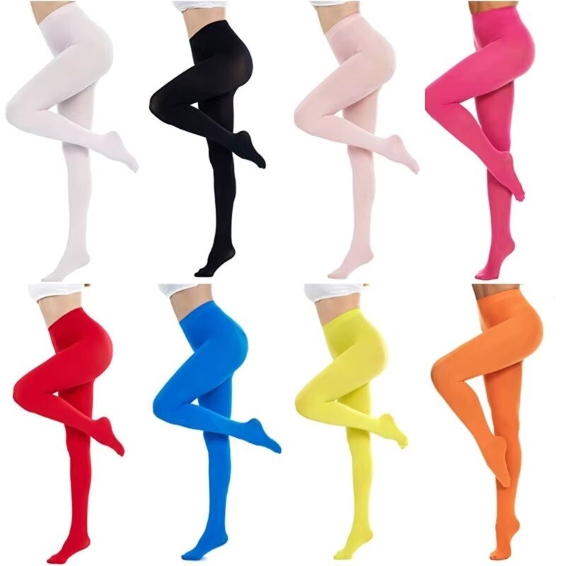 WOMEN’S CANDY COLOR OPAQUE PANTYHOSE STOCKINGS TIGHTS SEXY VELVET SLIMMING