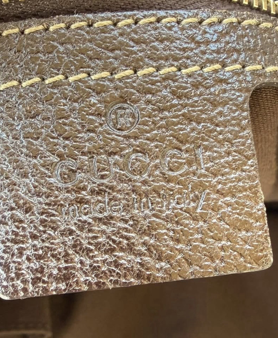 Authentic Small Gucci Canvas Abbey Tote