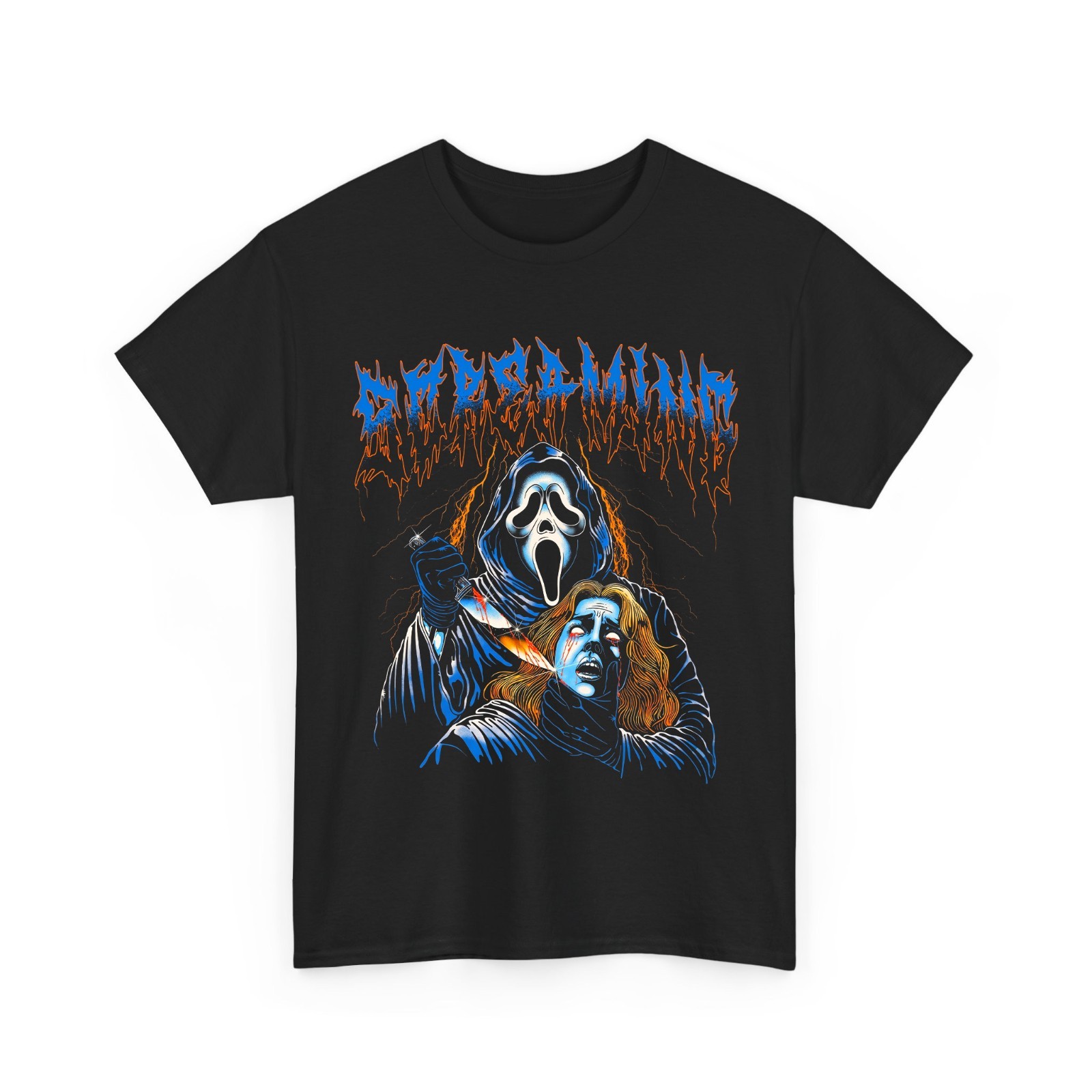 Ghost Slasher Mask Horror Thriller Scream Face Tee