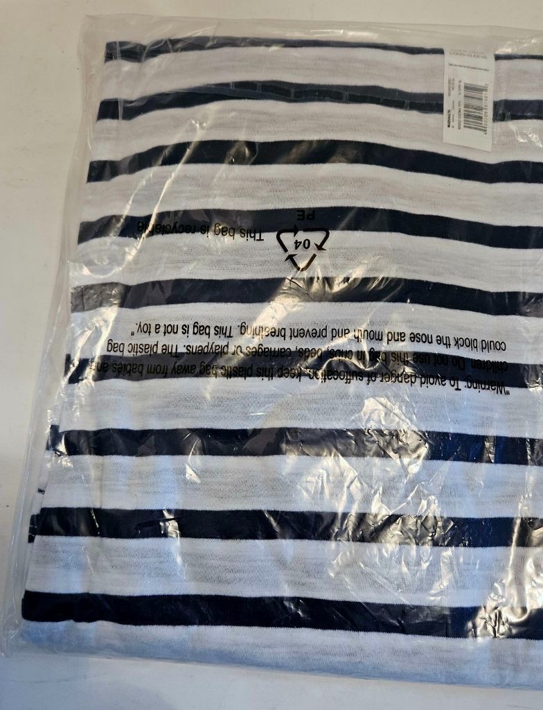 Sonoma Women’s The Everyday Tee Shirt~ Sz XXL ~ Saltspray Blue Stripe~NWT